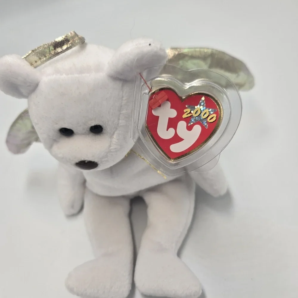 Ty Beanie Babies 2000 Halo II the Angel‎ Bear  ORIGINAL